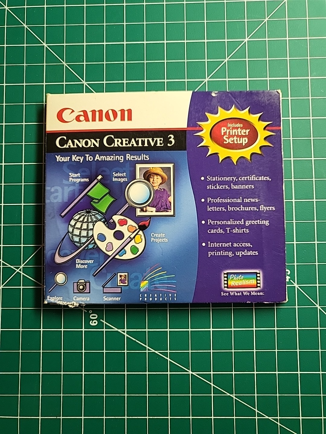 Vintage PC CD-ROM Canon Creative 3 For Windows 95