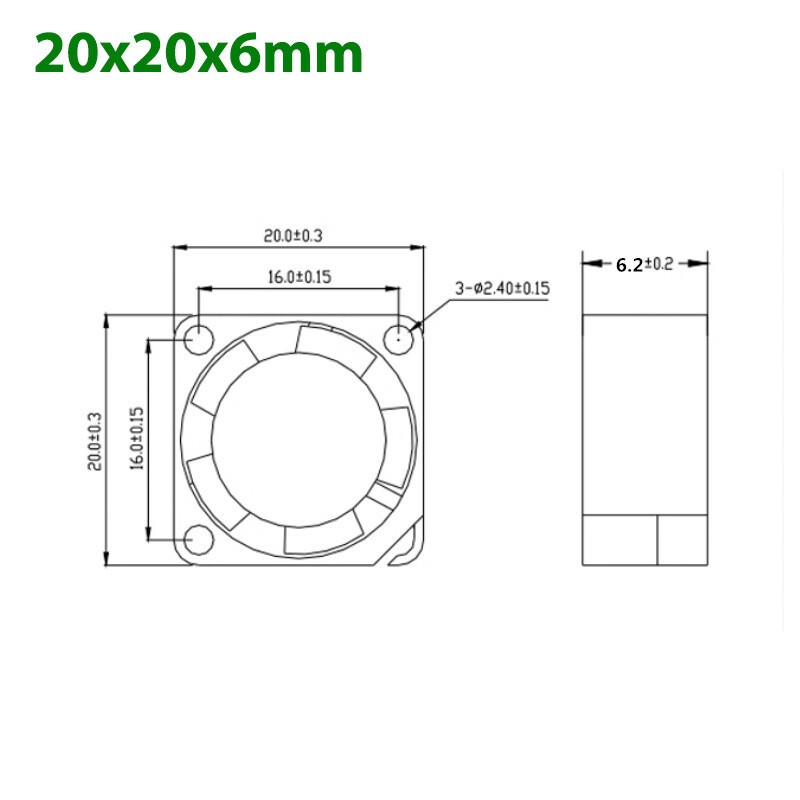 DC Mini Cooling Fan Silent Brushless Fans 5V 12V 24V 2006 2010 2510 3010 3510