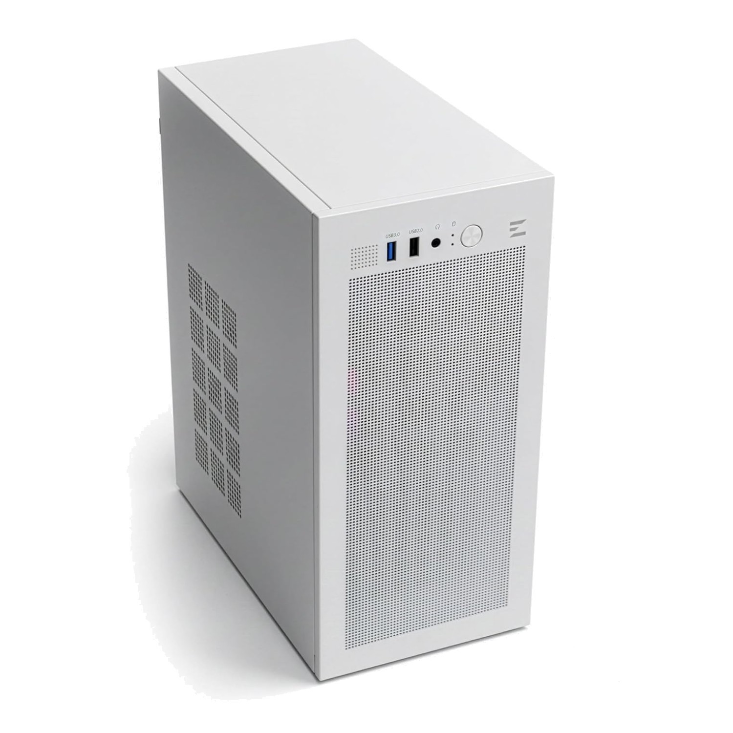 Sleek Mini Tower Case for Micro-ATX and Mini-ITX - White