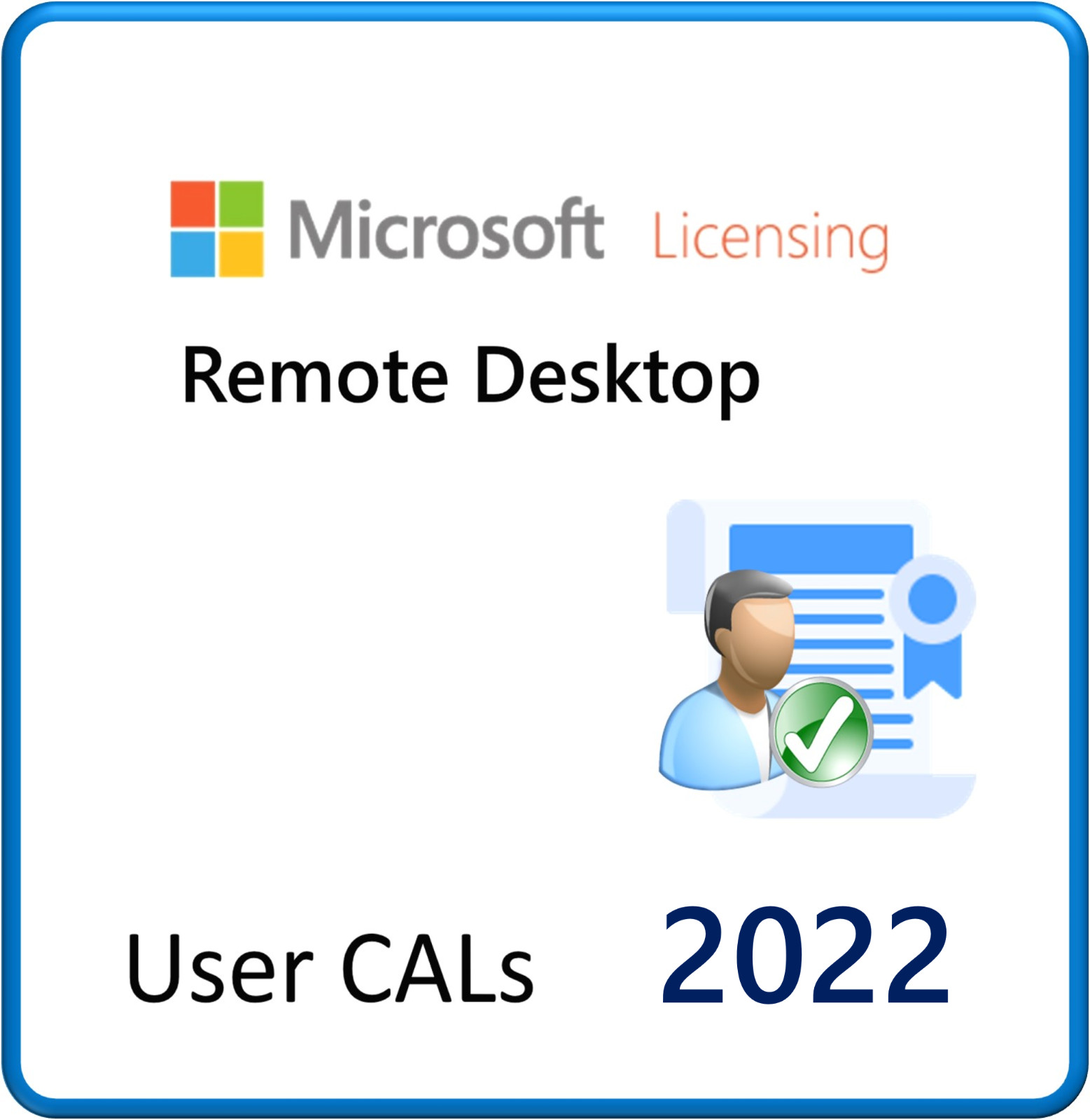 Windows Server 2022 Remote Desktop CALs - Client Access License (User or Dev)