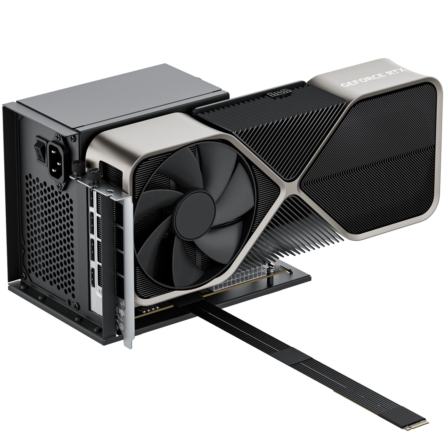 PCIe 5.0 x4 128Gbps eGPU Dock, for 50 Series Graphics Cards, M.2 NVME to PCIe...