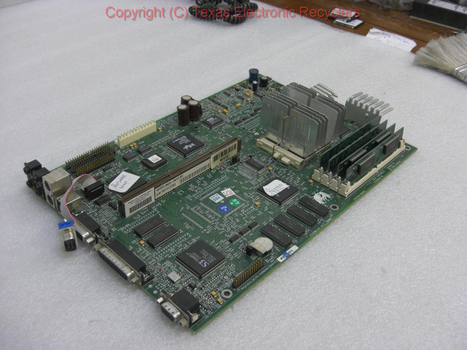 Compaq MD5-5610 285459-001 System Board w/ Memory & SY015 CPU