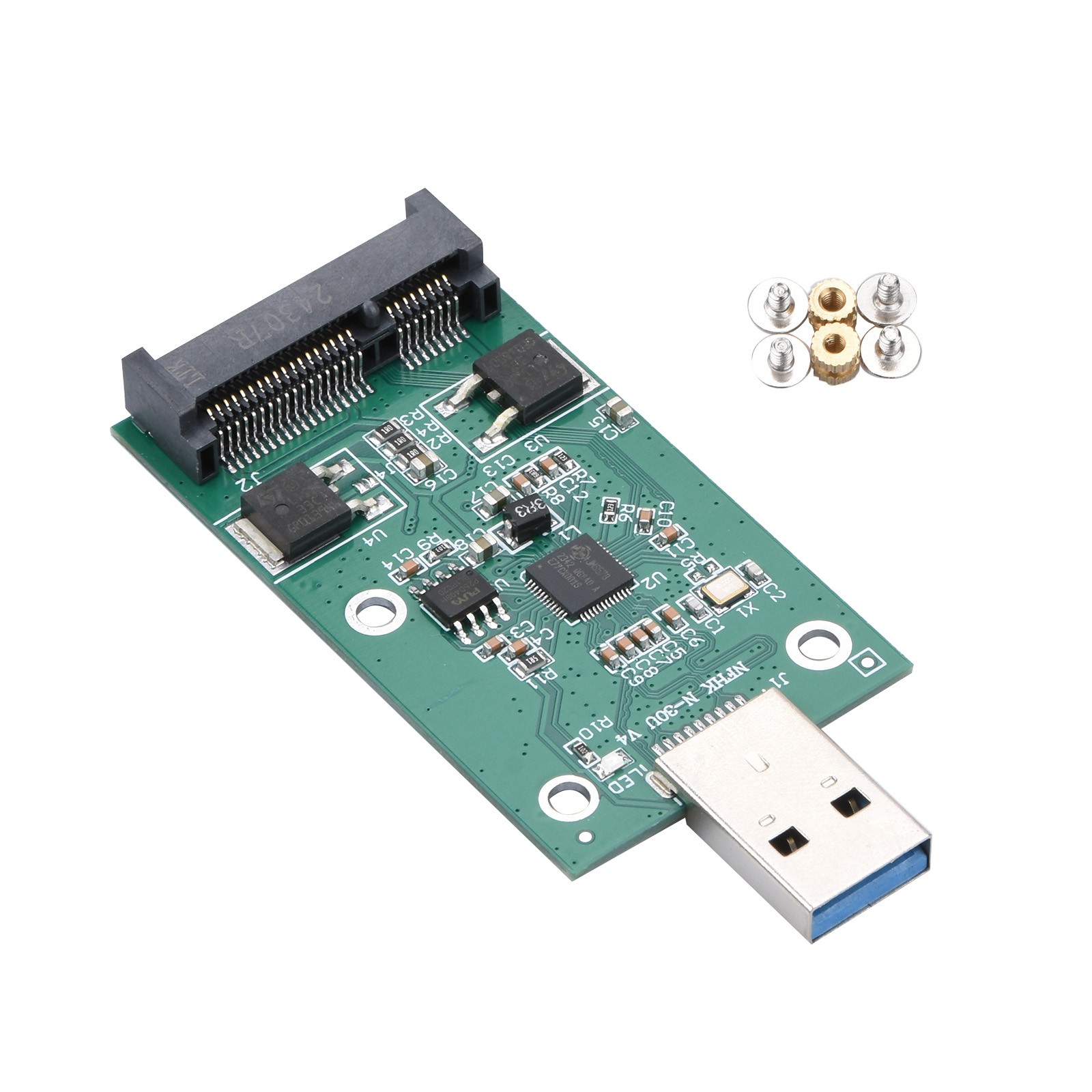 Plug & Play mSATA SSD to USB 3.0 Interface Convertor Adapter Card PCB Board B