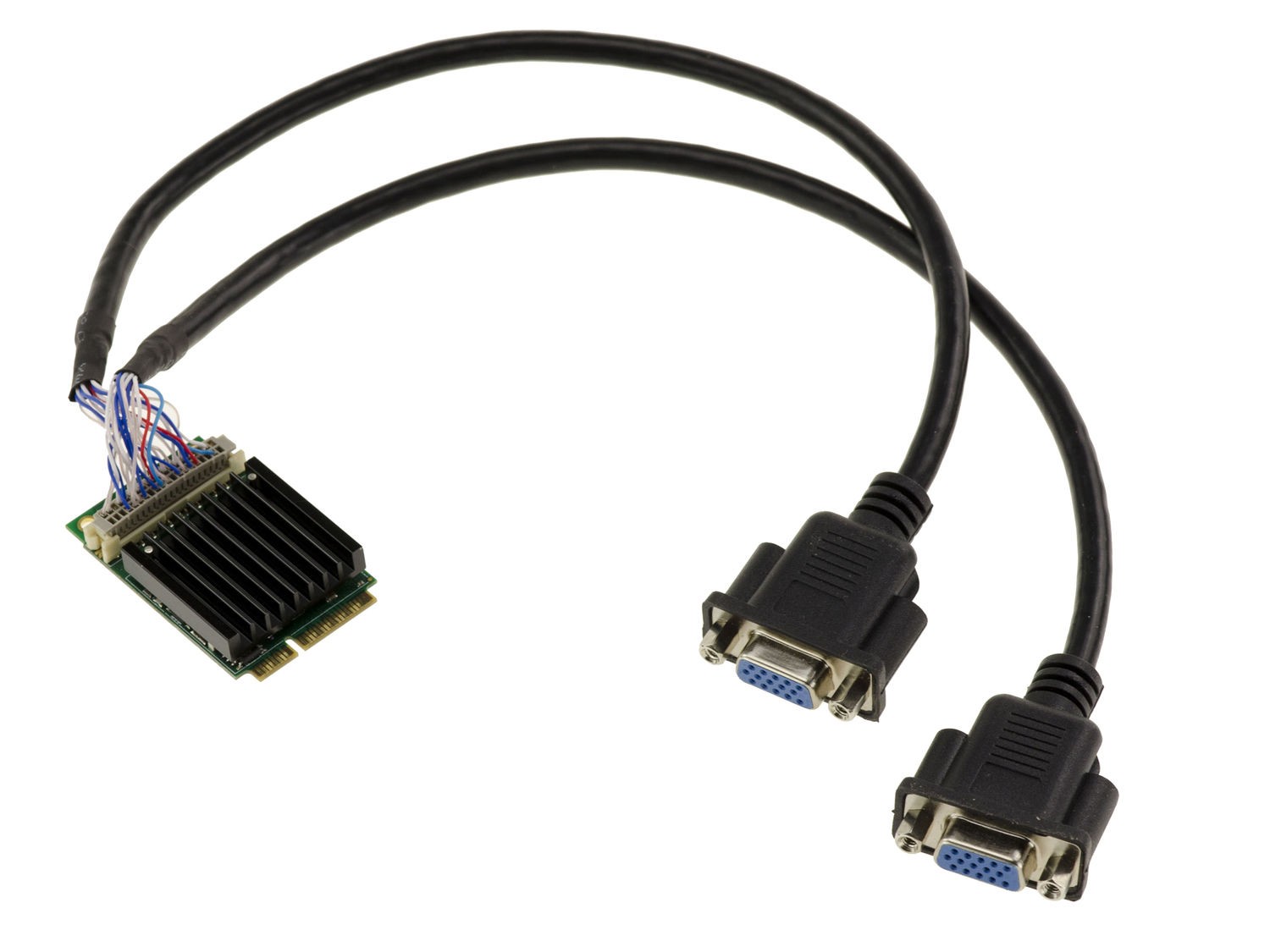 Graphics Card 2X VGA 1080P mPCIe MiniPCIe Full Size - SILICON MOTION SM750