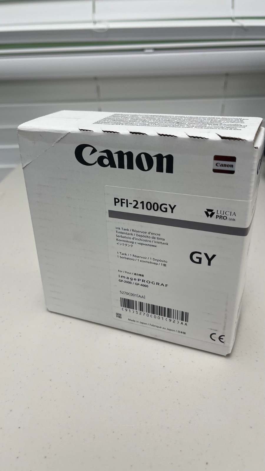 Canon PFI-2100GY Ink New in Box Gray for Canon imagePROGRAF GP-2000 Toner