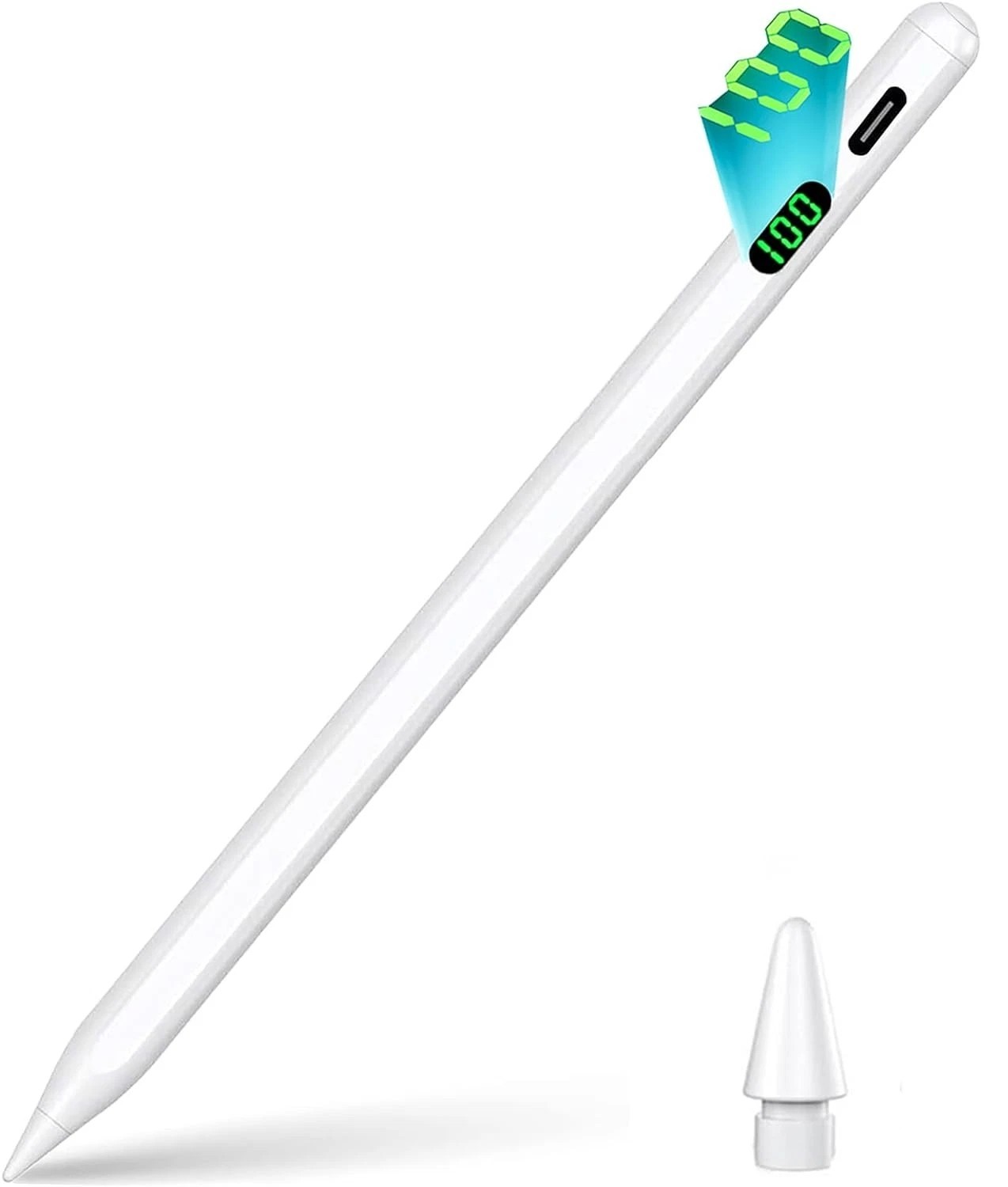 iPad Pencil 2nd Generation with LED Power Display Stylus Pen for iPad 2018-2024