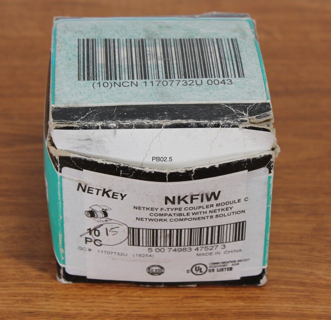 Panduit - NKFIW - NetKey F-Type Coupler Module C - Lot of 15 - NEW