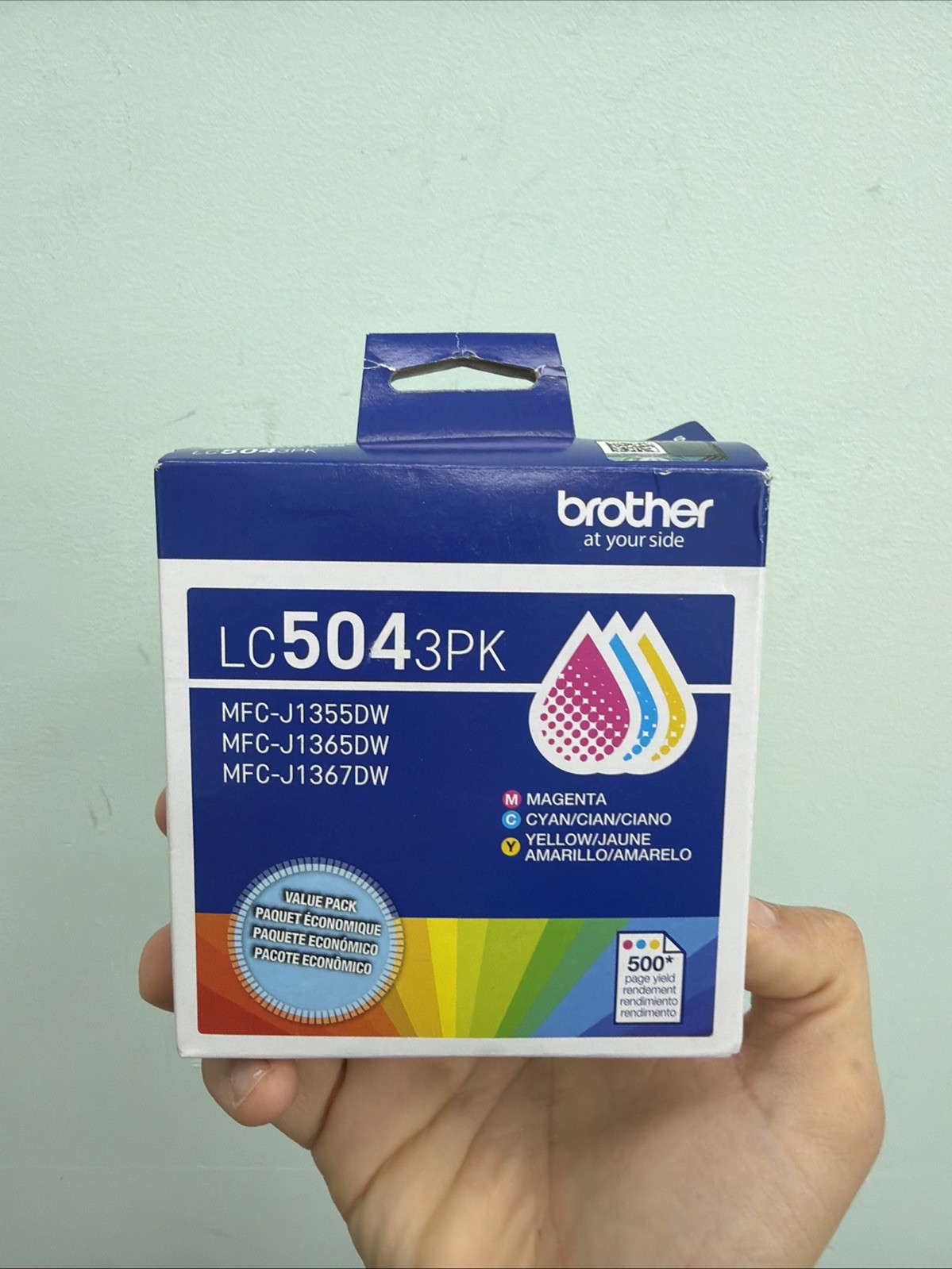 Brother Genuine LC5043PK Standard Yield Cyan Magenta&Yellow Ink Cartridges 07/28