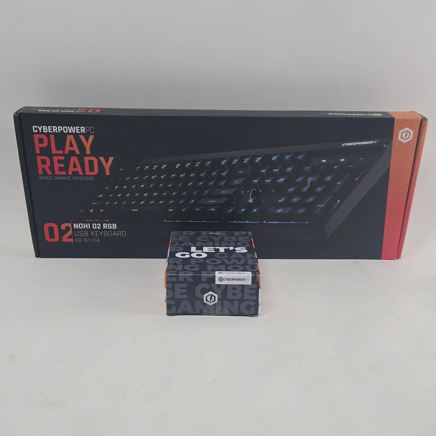 CyberPowerPC NOHI 02 RGB KB-161-104 Wired Keyboard Mouse Combo Black