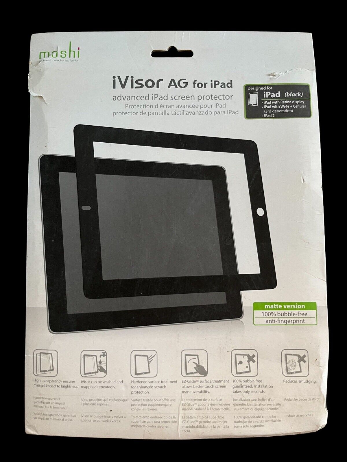 Moshi iVisor AG Matte Finish Screen Protector for iPad