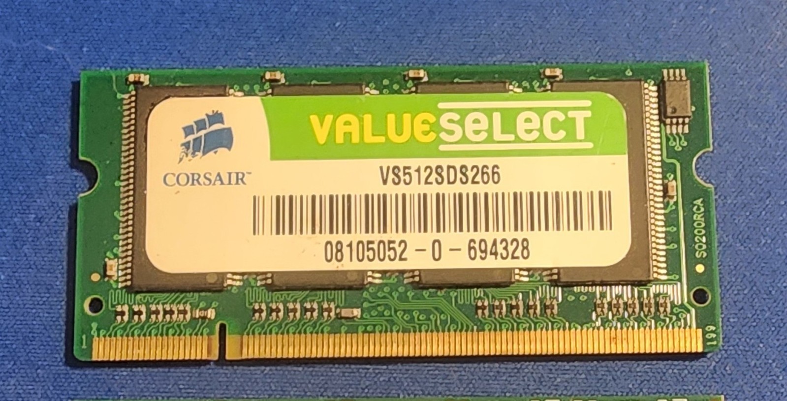 Corsair Value Select 512MB DDR Laptop Ram Module VS512SDS266