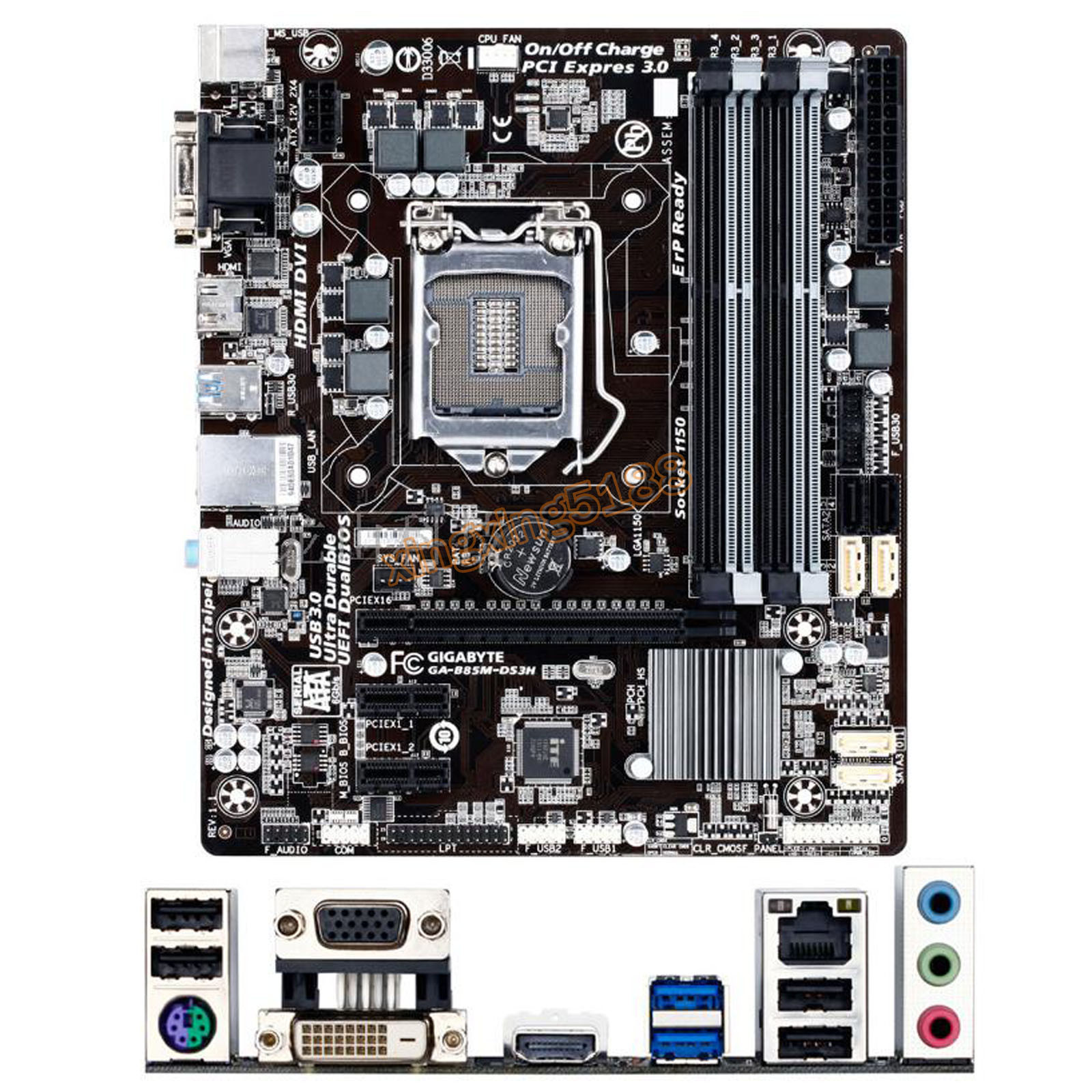 Gigabyte GA-B85M-DS3H For Intel B85 LGA 1150 Micro ATX Computer Motherboard DDR3