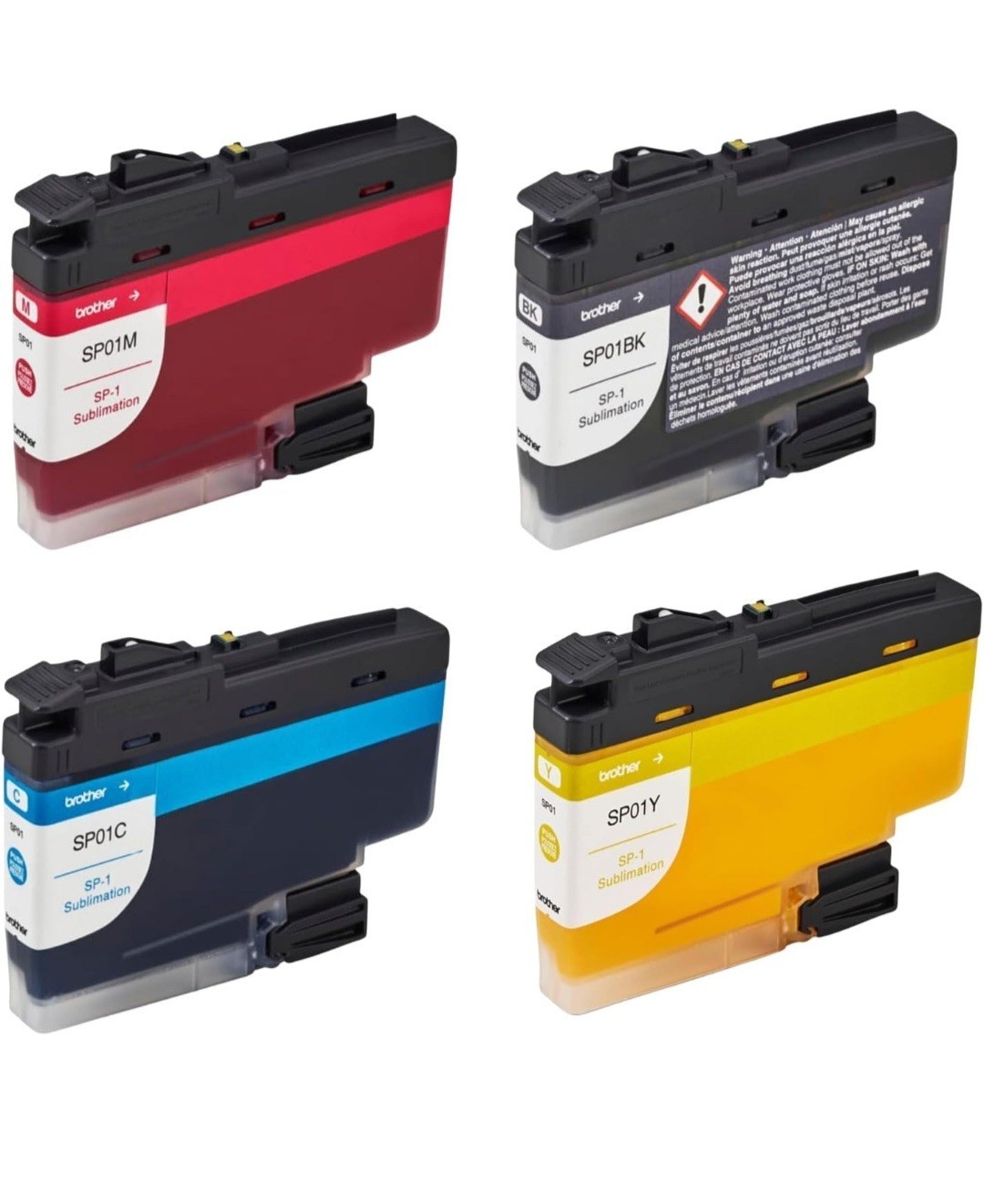  Brother SP01 Sublimation Ink Cartridge Set CMYK 4 Pack Genuine