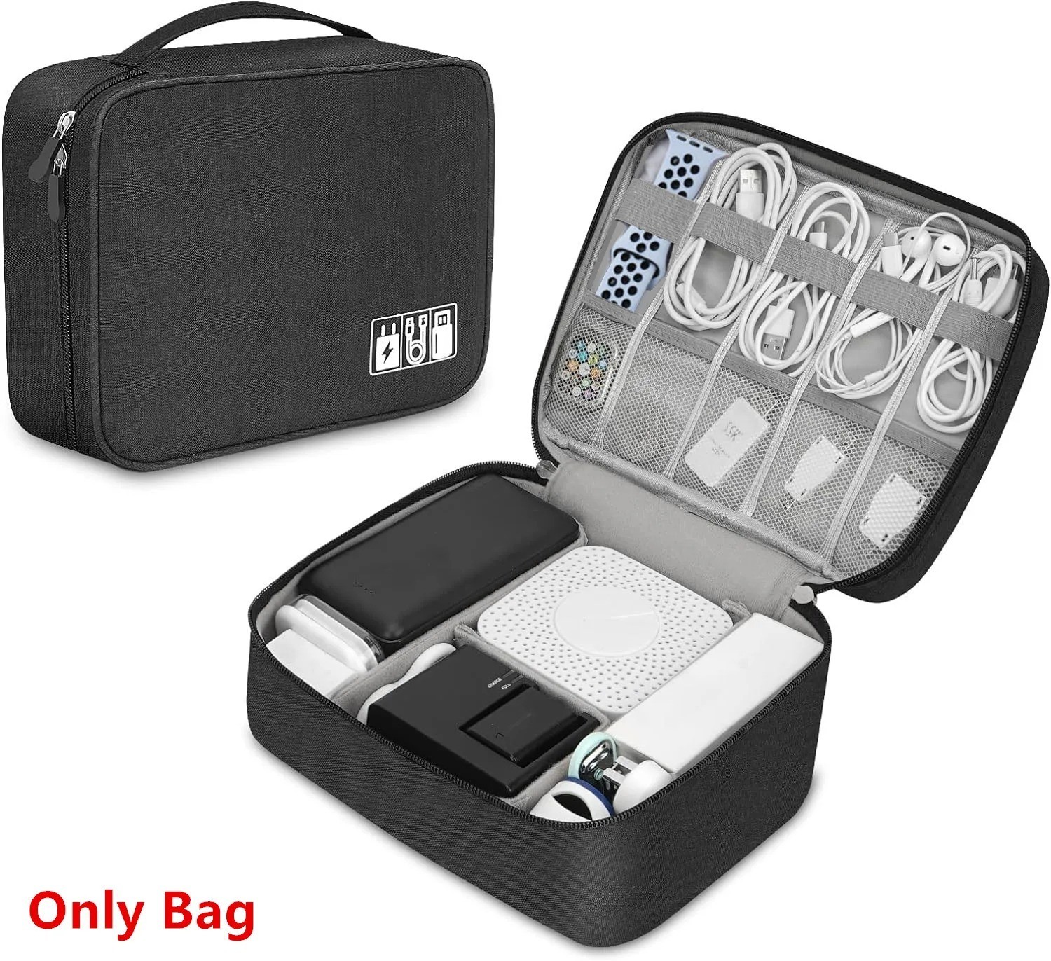 Travel Cable Storage Bag Waterproof Portable Electronic Organizer Case