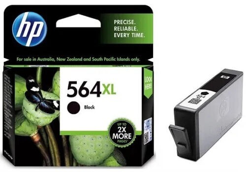 HP 564XL Black Ink Cartridge High Yield Genuine New Sealed EXP 02/2018