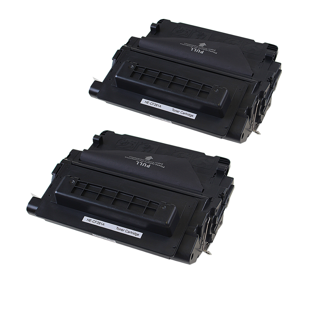 2PK CF281A 81A Black Toner For HP Laserjet Enterpris M604n M604dn M605n M605dn