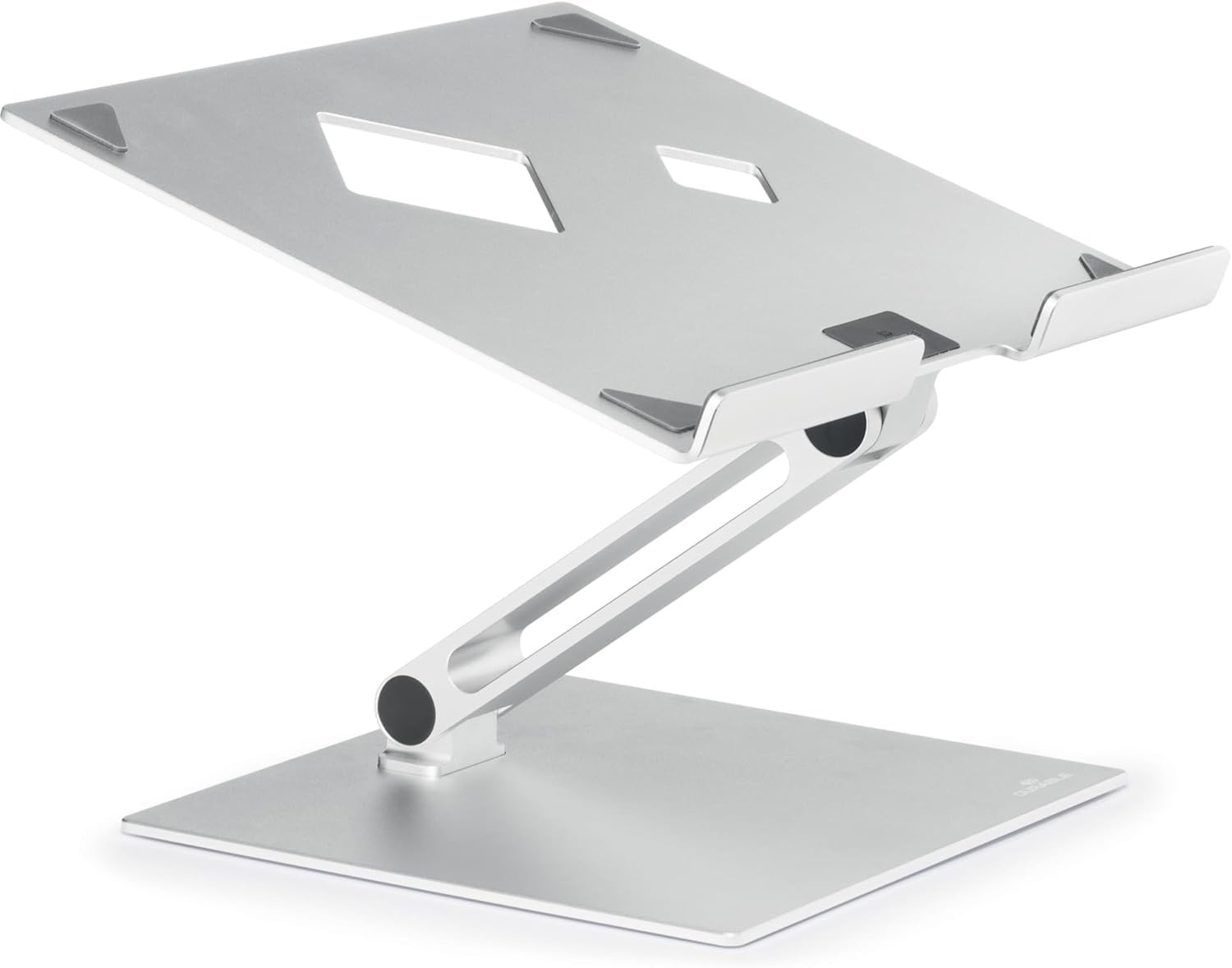 Folding Adjustable Laptop & Tablet Holder - Non Slip Silver Aluminum Laptop M...