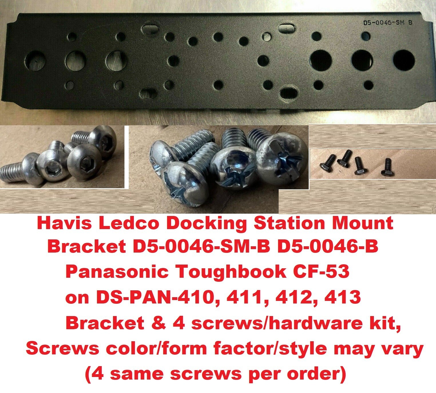 Havis Docking Station Mount Plate Bracket Panasonic Toughbook CF-53 DS-PAN-410's