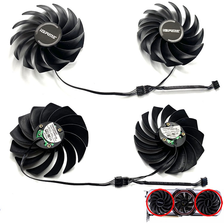 1 Set Cooling Fan For Colorful RTX3060 3060ti 3070 3070ti 3080 3080ti 3090 AD