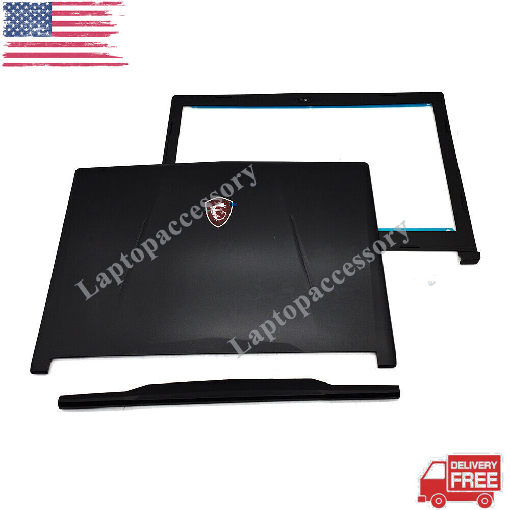For MSI GL63 8RC 8RD 8RE 8SC MS-16P4 16P5 16P6 Top Back Cover+Bezel+Hinge Cap US