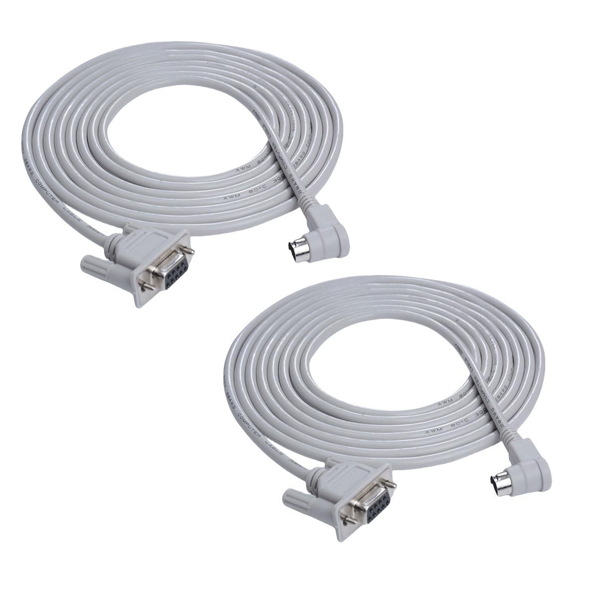 2PCS 1761-CBL-PM02 PLC Cable Replacement for Allen Bradley MicroLogix 1000...