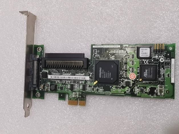 Adaptec ASC-29320LPE PCI-E U320 SCSI Card Low Bracket pulled from server