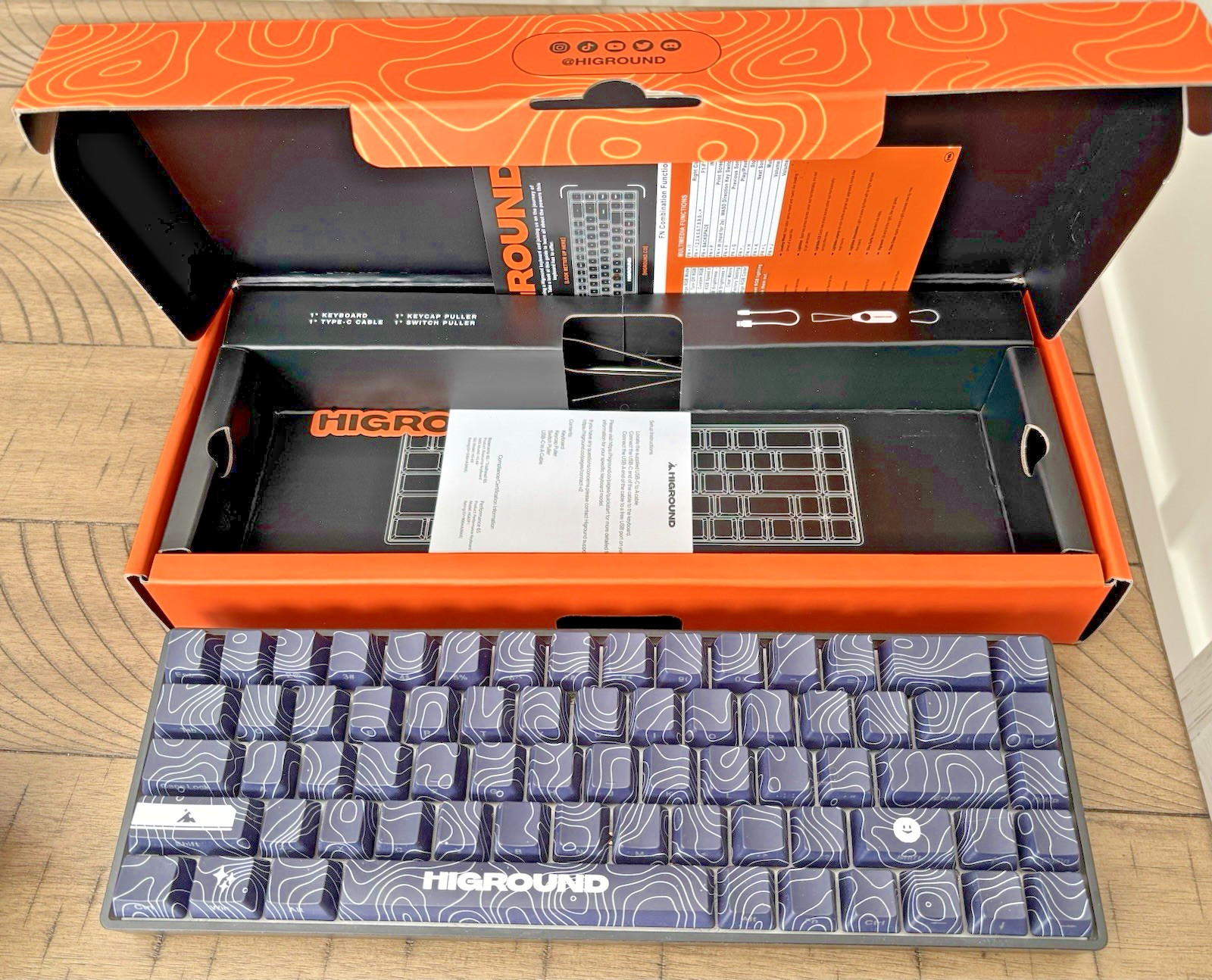 Higround Trailhead 65% Mechanical USB Wired Gaming Keyboard, TTC Line