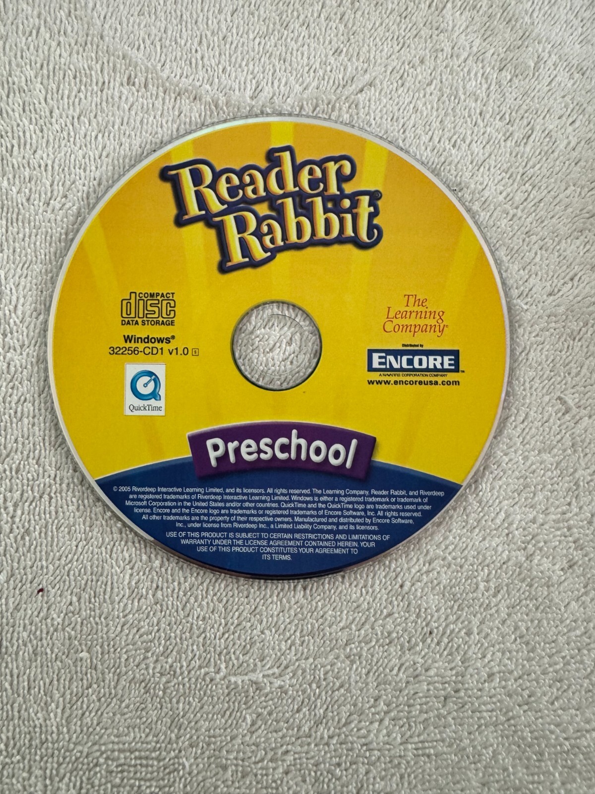 Reader Rabbit Preschool - Riverdeep/The Learning Company 2008 Windows