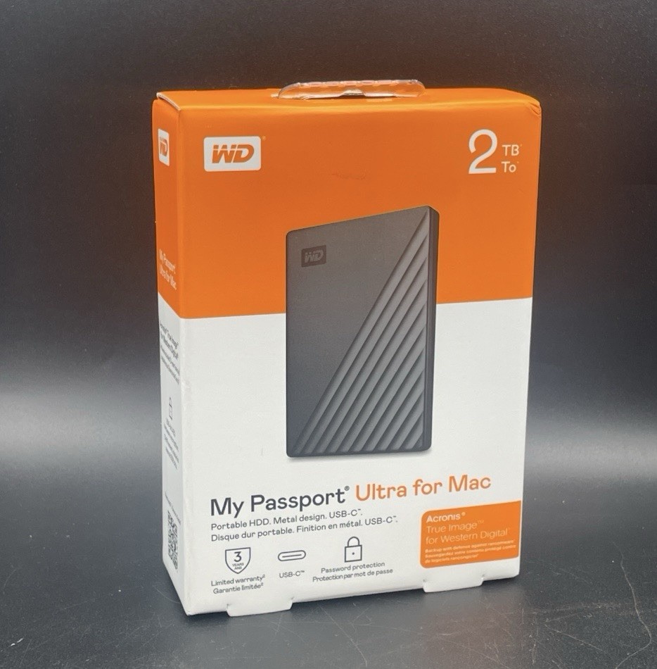 NEW - Western Digital My Passport Ultra For Mac 2TB Portable HDD