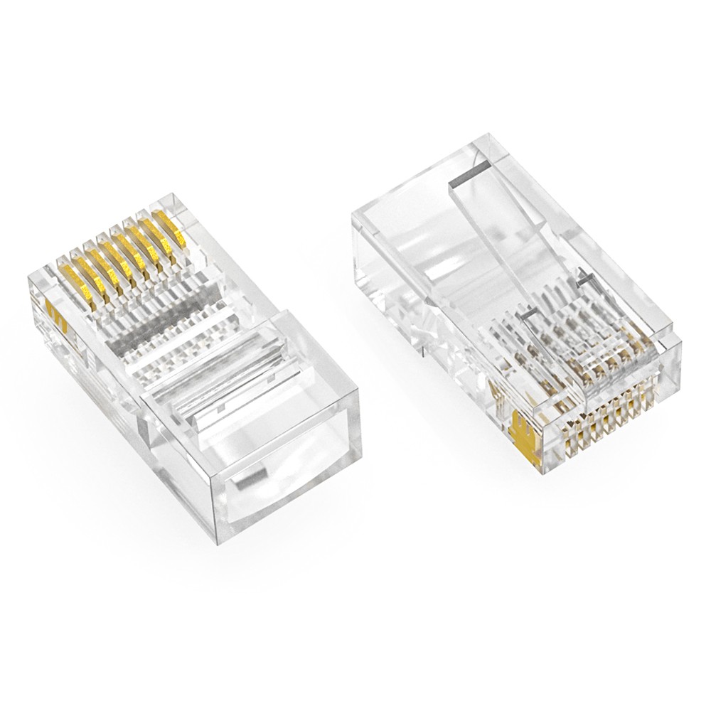 20 Pack of RJ45 CAT5E Plug Solid 50Micron 3Prong 100pk