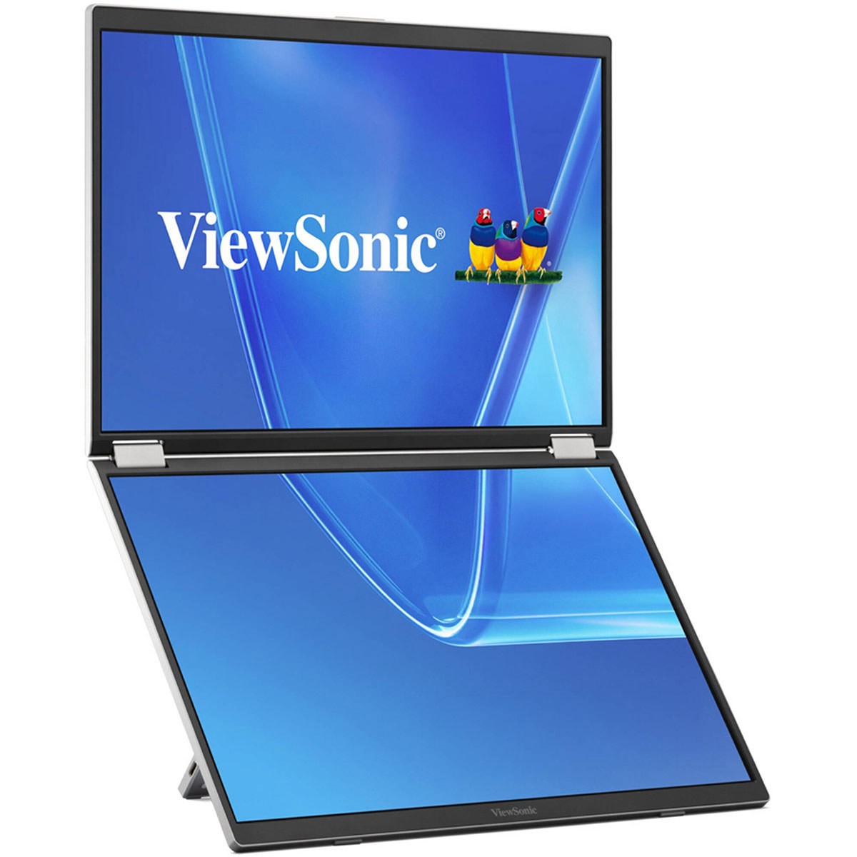 ViewSonic VG1457 14" 16:10 WUXGA Dual Screen Foldable Portable USB-C IPS LED Mon
