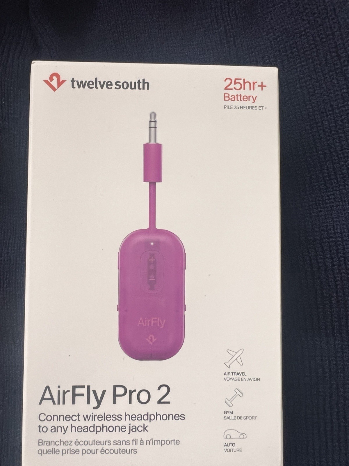 AIRFLY PRO 2 Bluetooth Adapter, Pink (BRAND NEW SEALED BOX) by Twelve South