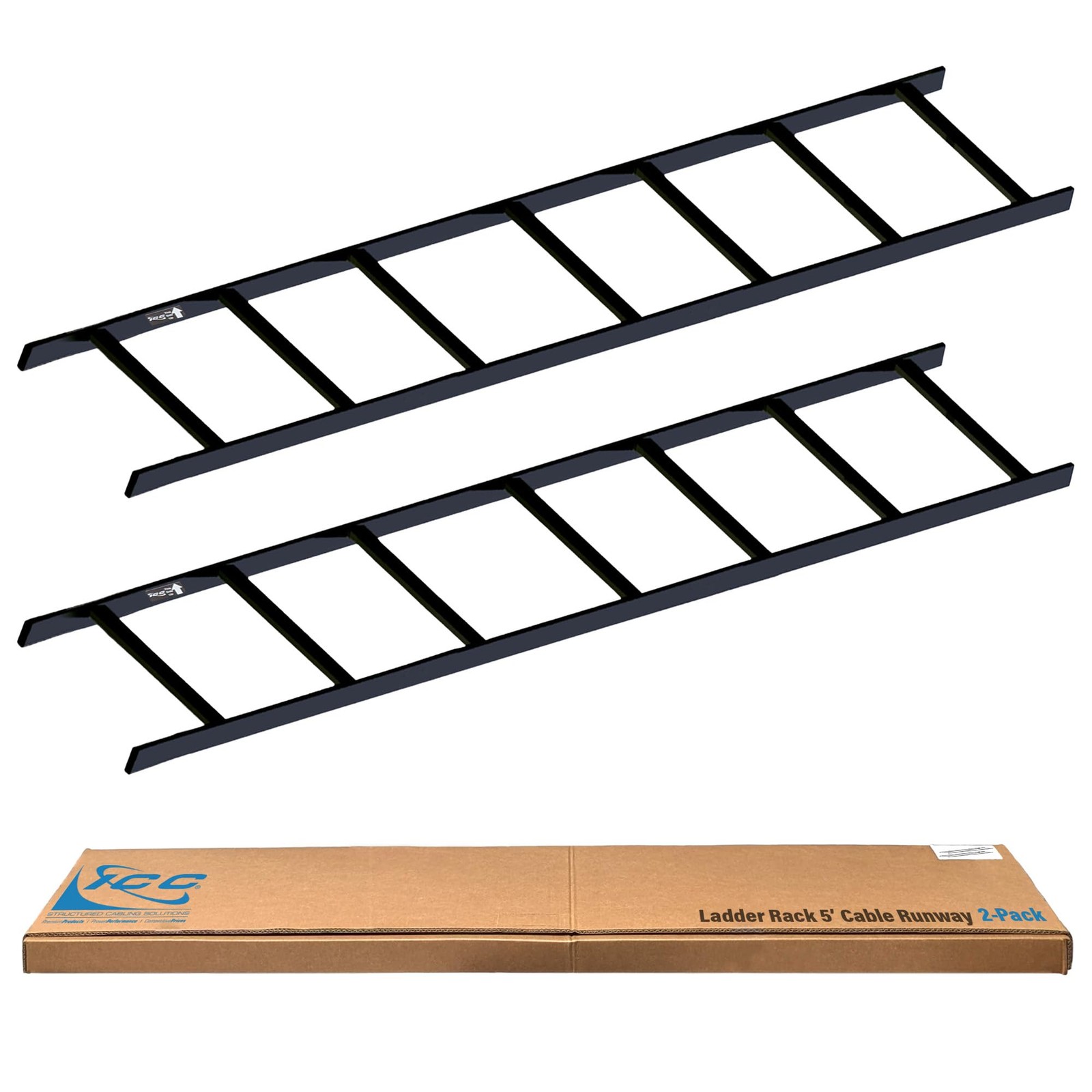 ICC Cable Runway Rack, 5' Straight Section, 2-Pack