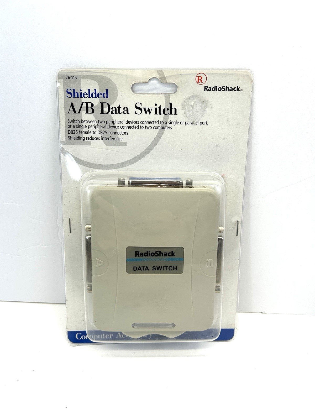 RadioShack Shielded A/B Data Switch DB25 Parallel Port Connectors DB25