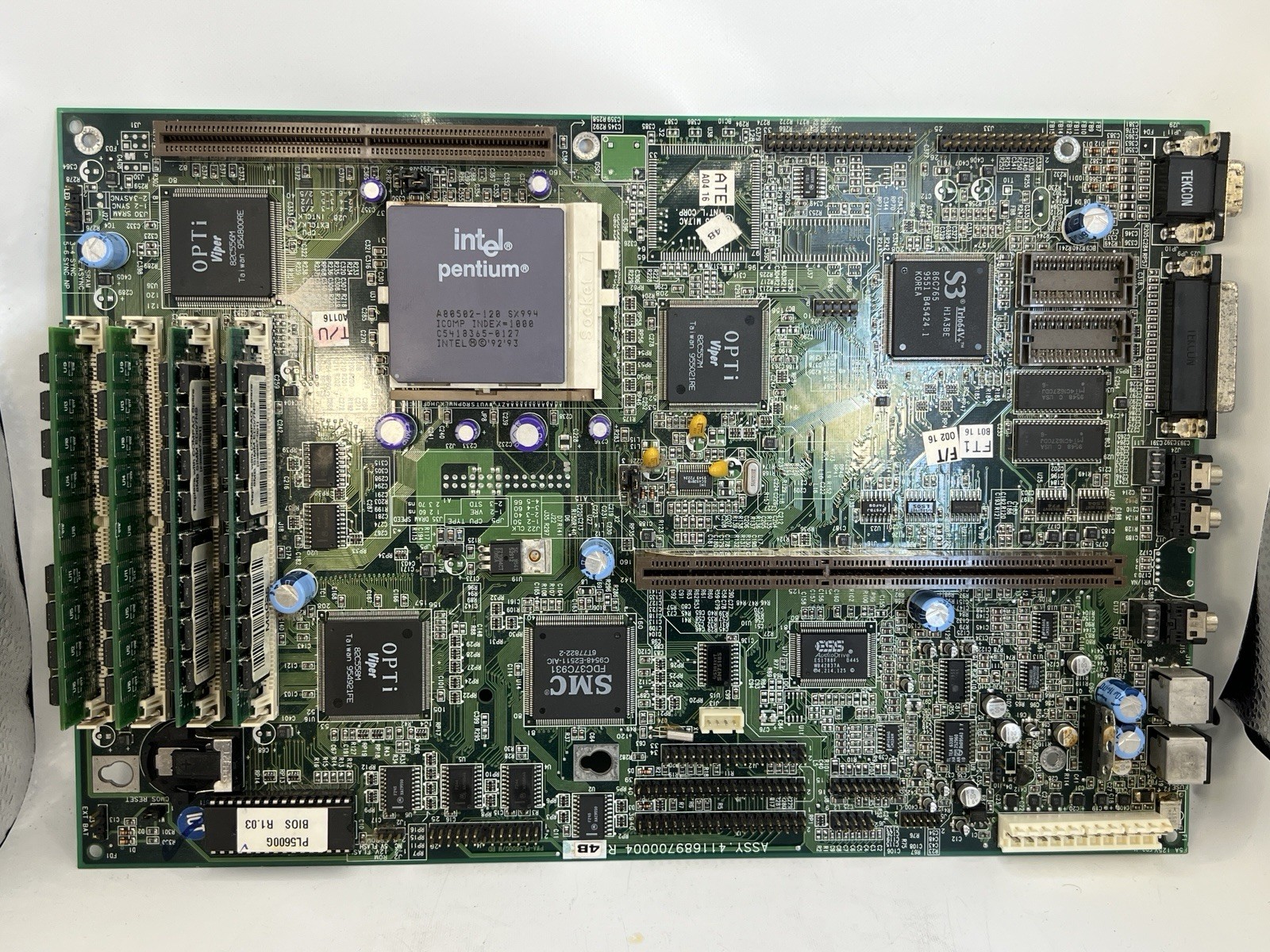 Industrial SBC Intel Pentium 120MHz CPU Board 16MB RAM Untested Vintage ISA PCI