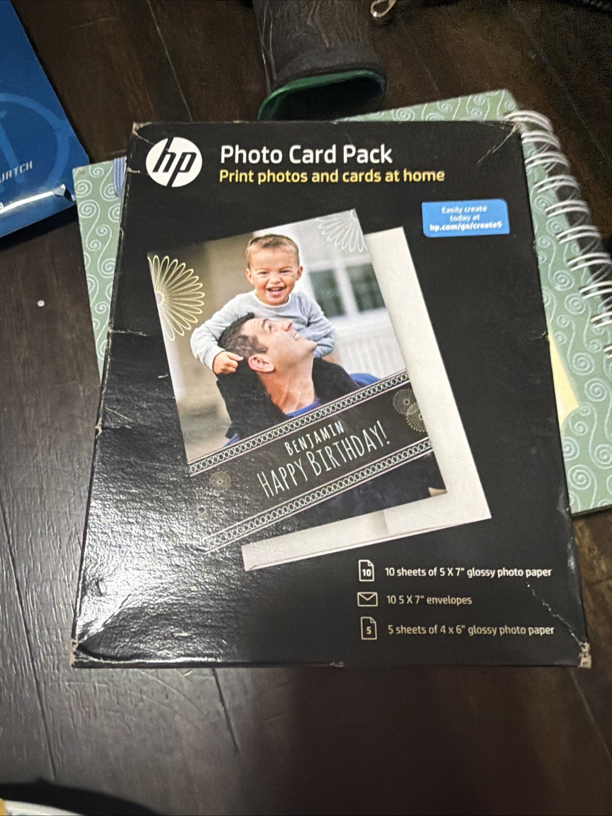 New HP Photo Card Pack 5x7 Paper w/ Envelopes (10) 4x6 Paper (5) SF791A Glossy