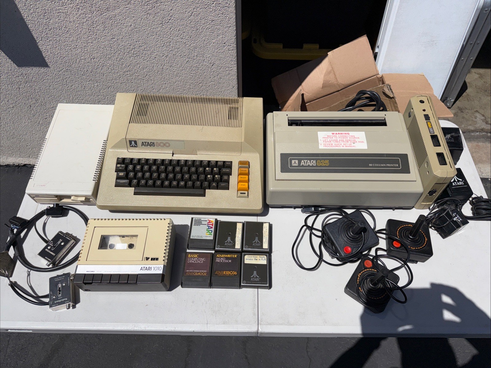 atari 800 computer 1010 / 825 Printer/ 850 - Demo Cartridge And More 