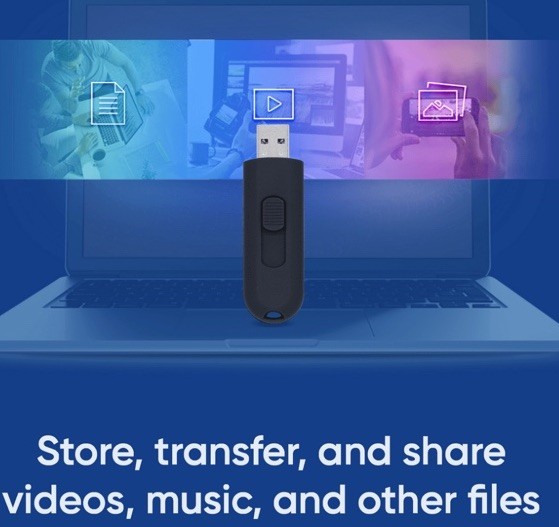 onn USB 2.0 Flash Drive for Tablets and Computers 128 GB Capacity