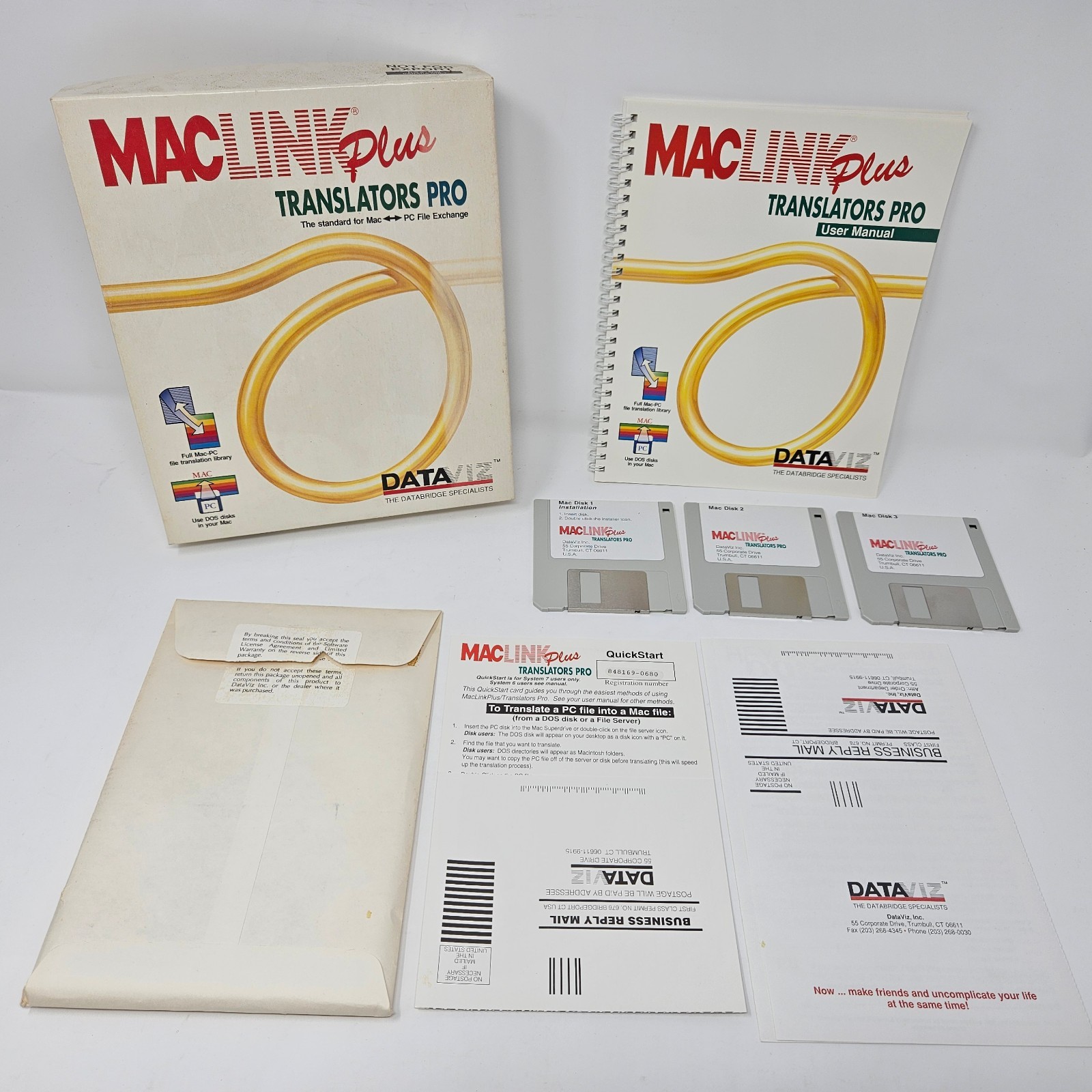 VTG MacLink Plus Translators Pro 3.5" File Transfer and Translation MAC PC CIB