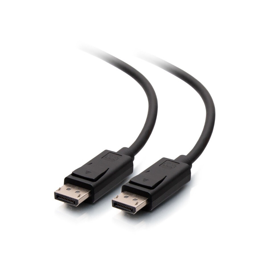 Original HP C2G 6FT DISPLAYPORT 10Gbps Plenum CABLE MALE TO MALE BLACK C2G 54401