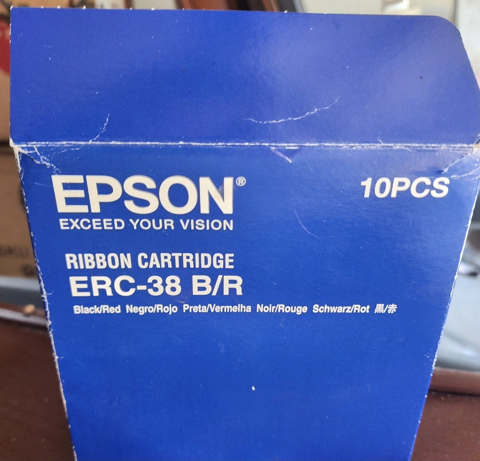 Epson ERC-38 B/R POS Ribbons 9-Pack, Black/Red