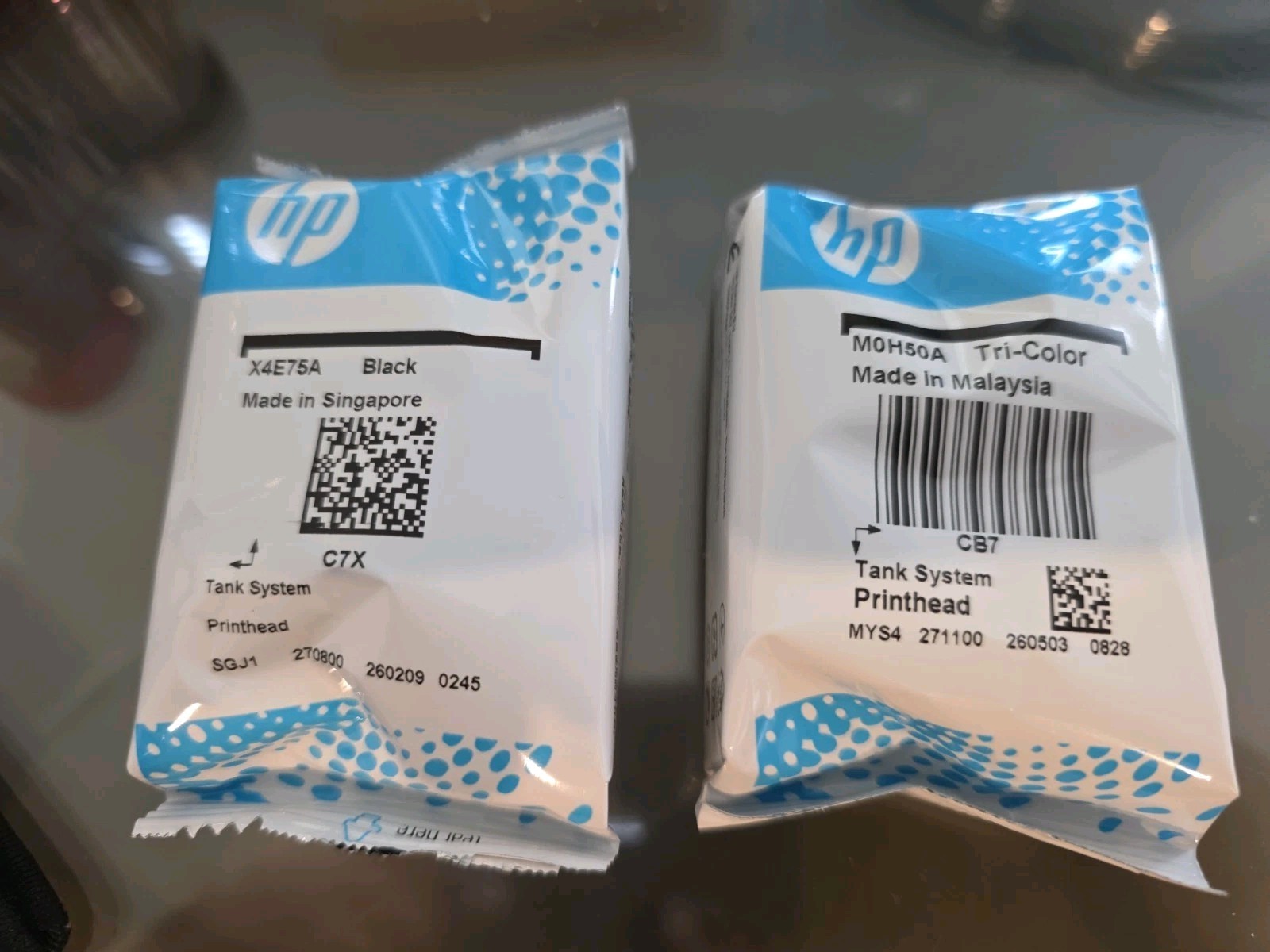 New Genuine HP Smart Tank Printhead X4E75A Black + M0H50A Tricolor, 