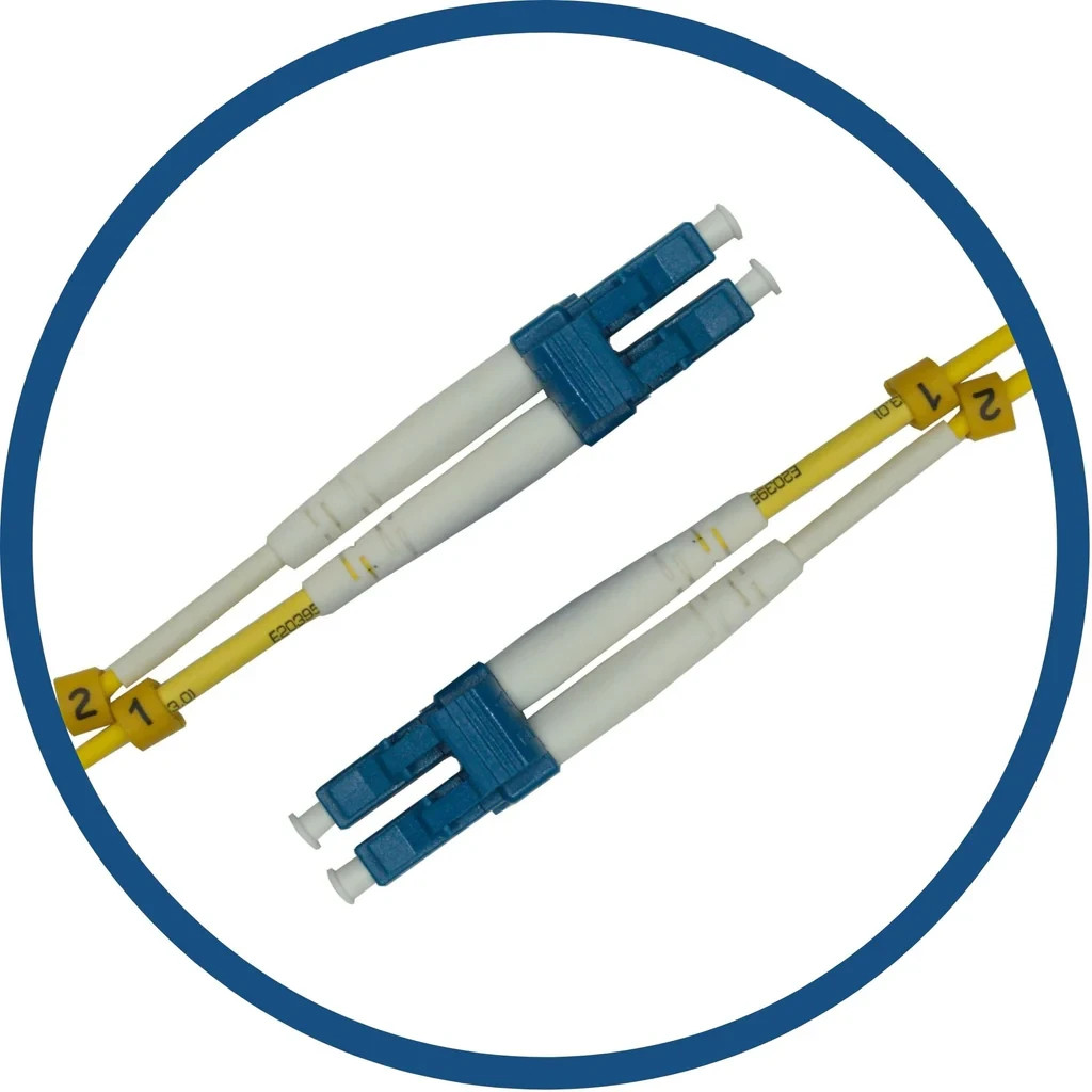 LC/UPC to LC/UPC Duplex Fiber Patch Cable - 15M (49ft) - Single Mode