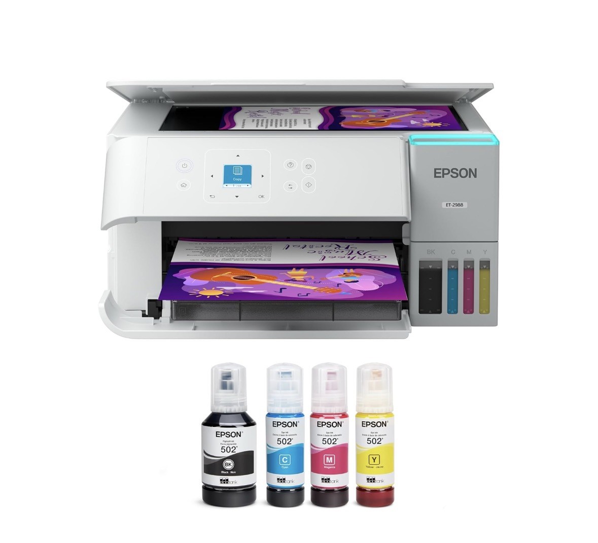 Epson EcoTank ET-2988 Printer - White - New in Box