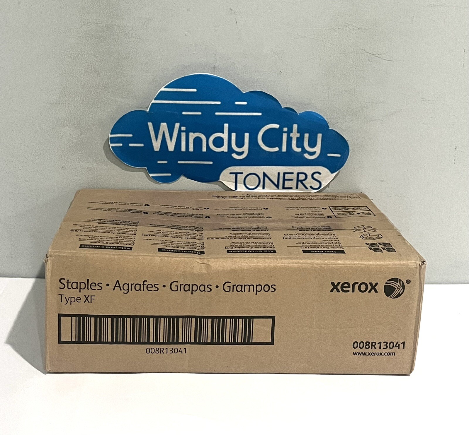Xerox 008R13041 Type XF Staples 1 Box 4 Staple cartridges & Waste Container NEW