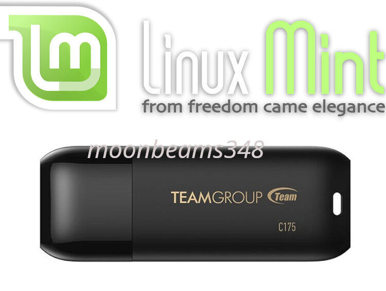 Linux Mint 21.3 Virginia Cinnamon 64Bt 32 Gb USB 3.2 Linux Bootable Live Install