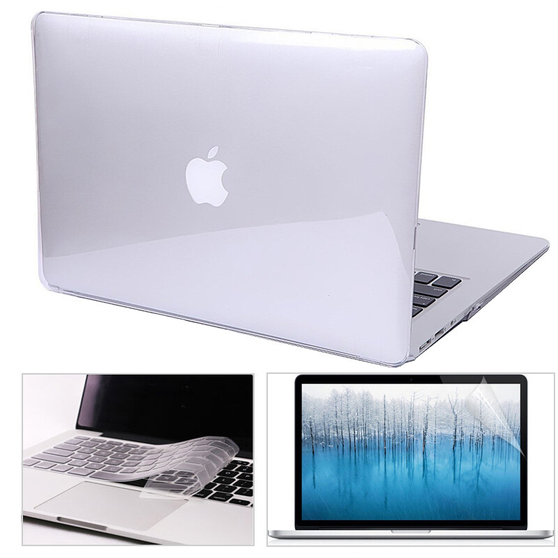 Rubberized Hard Case Shell+Keyboard Cover+LCD Film Macbook Air/Pro 13"14"15"16"