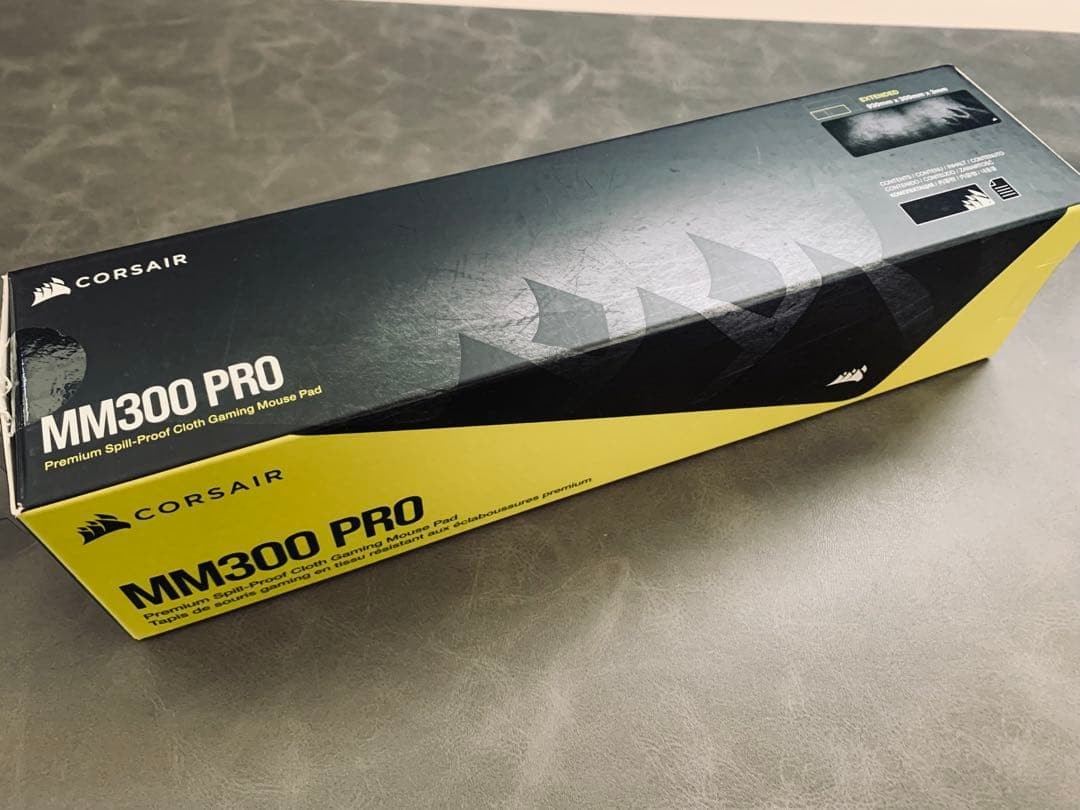 Corsair MM300 PRO Extended Gaming Mouse Pad 930x300mm Gray Black Used