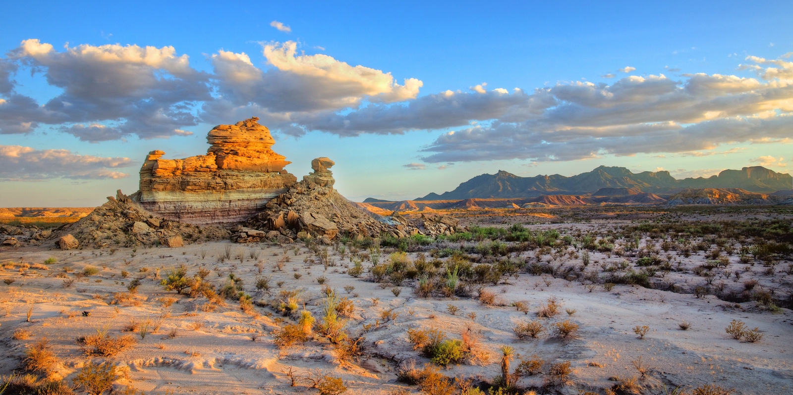 Landscape nature rock formation desert mountains Custom Gaming Mat Desk