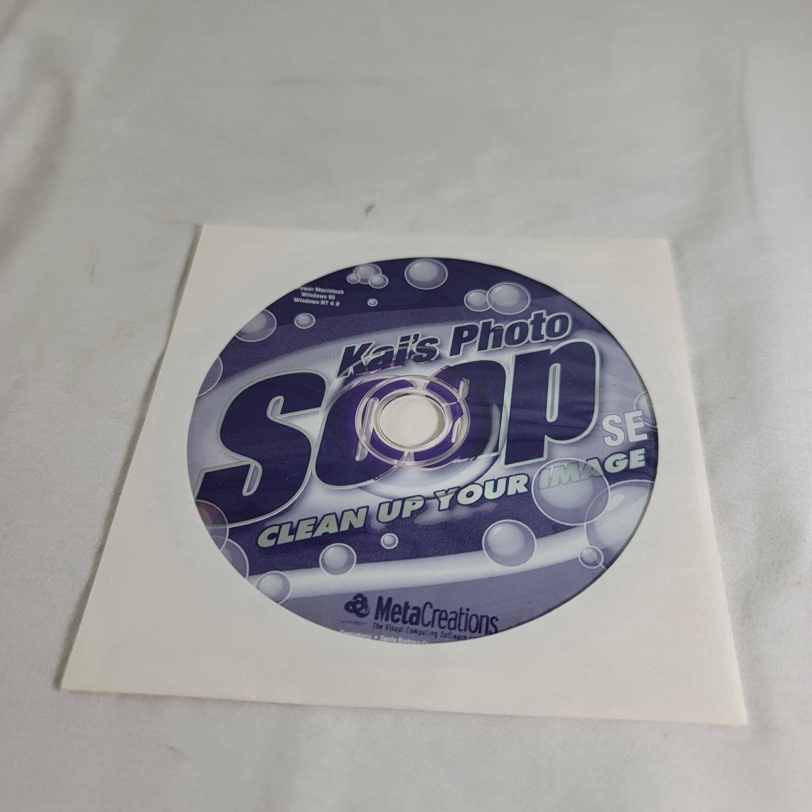 Kai's Photo Soap SE Clean up Your Images Power Macintosh Win 95 NT 4.0 CD Only